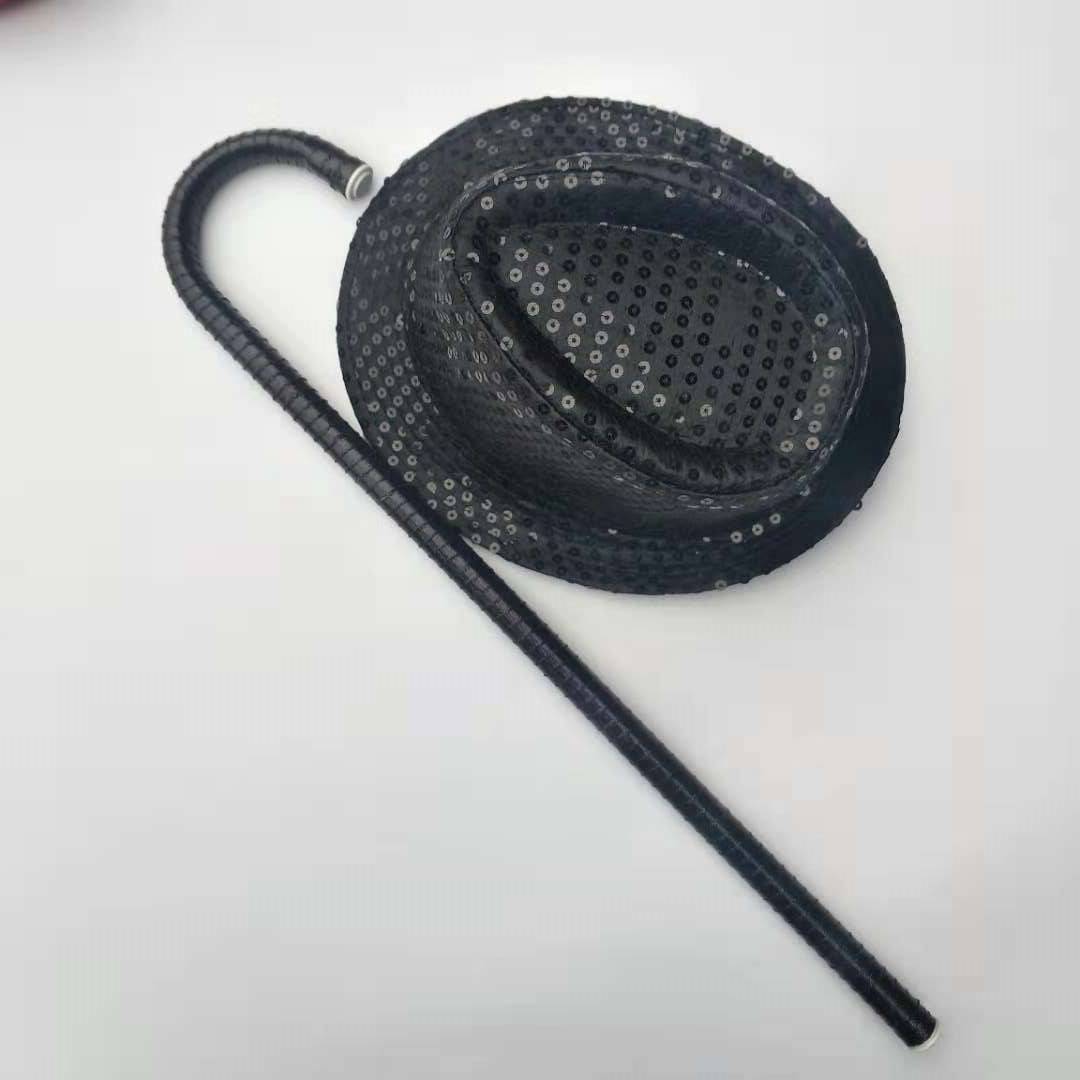 Adult Black Hat + Cane